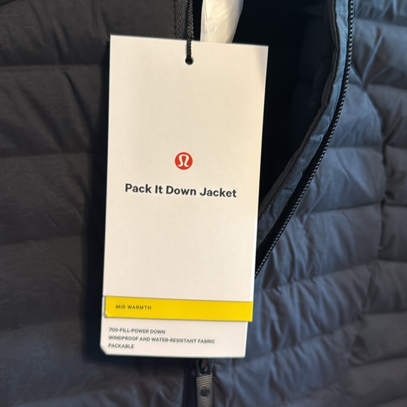 NWT Lululemon Pack It Goose Down Jacket Sz 10 Black - Picture 6 of 6